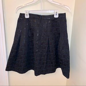 High Waisted Black Semi Formal Skirt
